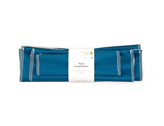 Sac congélation - lot de 3 bleu