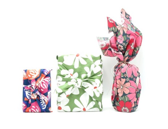 Furoshiki (emballage cadeaux réutilisable en tissu) - taille M