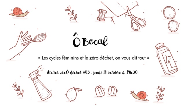 Atelier zérÔ déchet #13 : Les cycles féminins et le zéro déchet