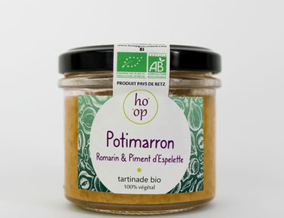 Tartinade bio & locale 100% végétale "Potimarron & romarin"