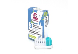 Lot de 3 têtes de brosse à dents rechargeables Lamazuna - poils médium