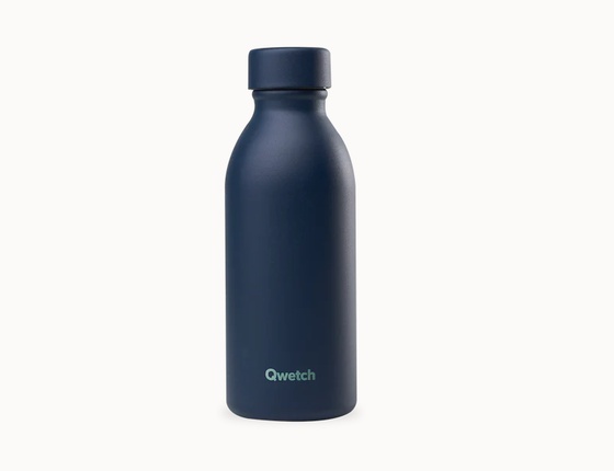 Bouteille isotherme Icon Qwetch 500 ml - bleu marine