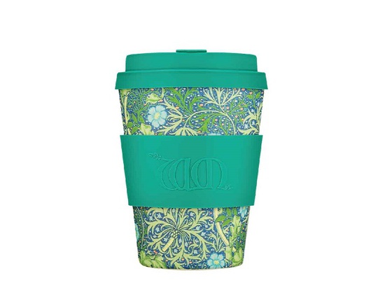 Tasse à café en bambou 350 ml motif turquoise