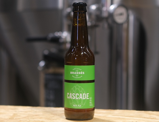 Bière brasserie Les Brassés "Cascade" 33cl bio & locale