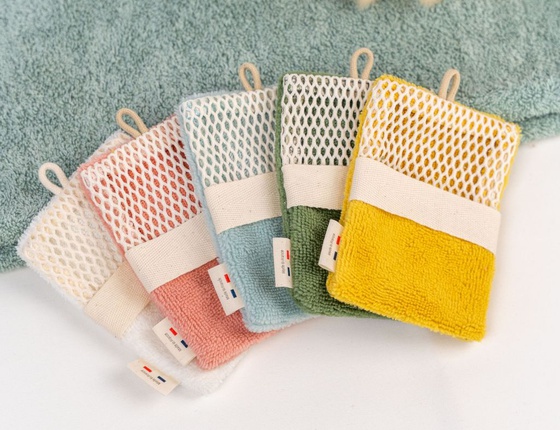 Gant sauve-savon 2 en 1