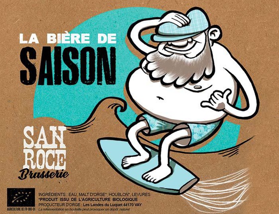 Bière Brasserie San Roce "de saison" 75cl bio & local