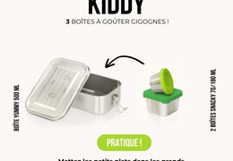 Boîte inox enfants Kiddy - Gaspajoe - lot de 3