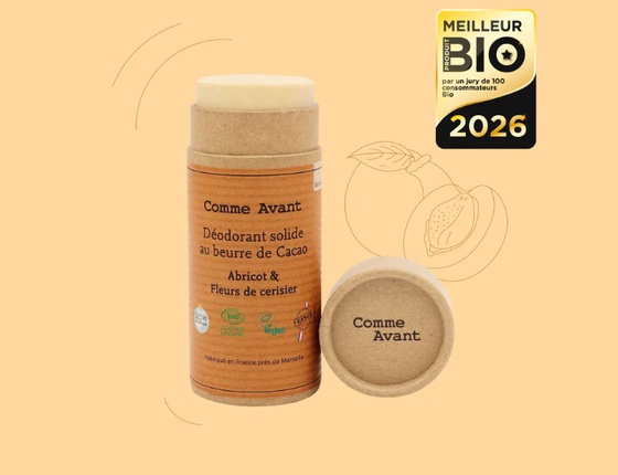 Déodorant en stick Comme Avant : parfum abricot & cerisier