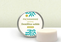 Dentifrice solide Pachamamaï Crystal & sa boite