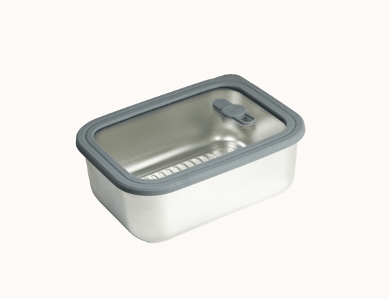 Boîte inox micro ondes Foody - Gaspajoe - 1000 ml