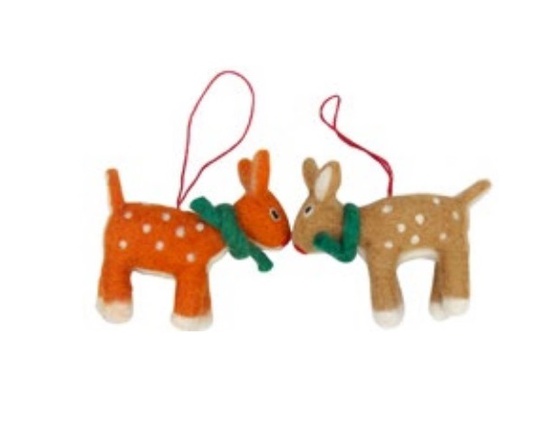 Suspensions en feutrine - faons