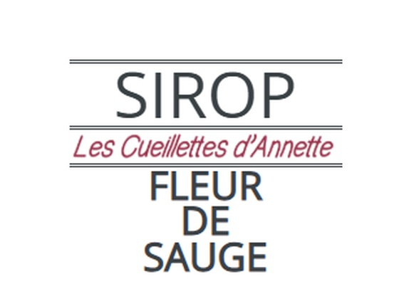 Sirop de fleur de sauge local