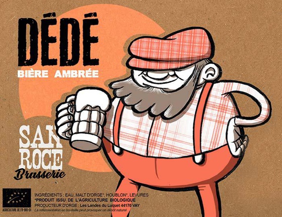 Bière Brasserie San Roce "ambrée" 75cl bio & locale