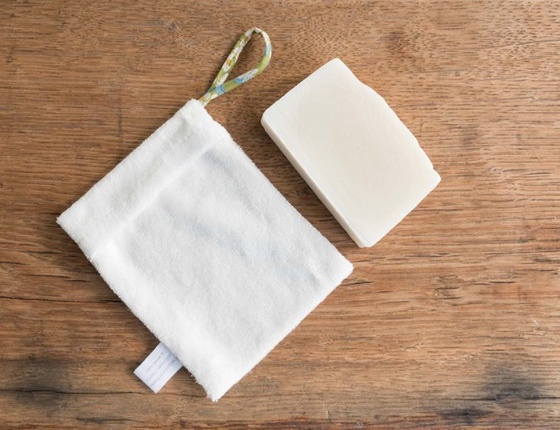 Pochette à savon en tencel