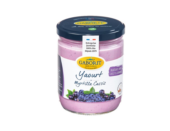 Yaourt myrtille cassis bio & local - 400g