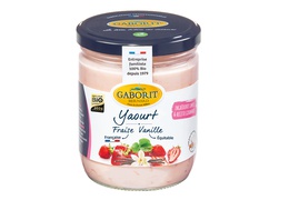 Yaourt fraise vanille bio & local - 400g